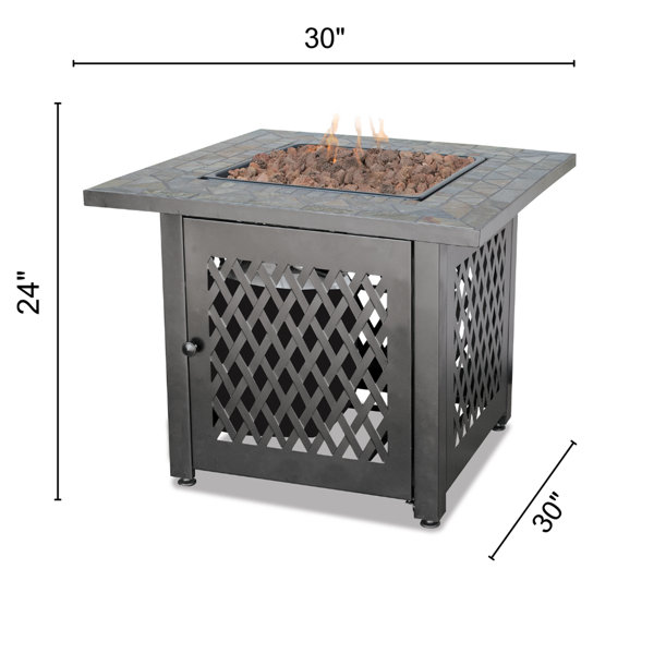 Rona Richter 24'' H x 30'' W Propane Outdoor Fire Pit Table Wayfair.ca